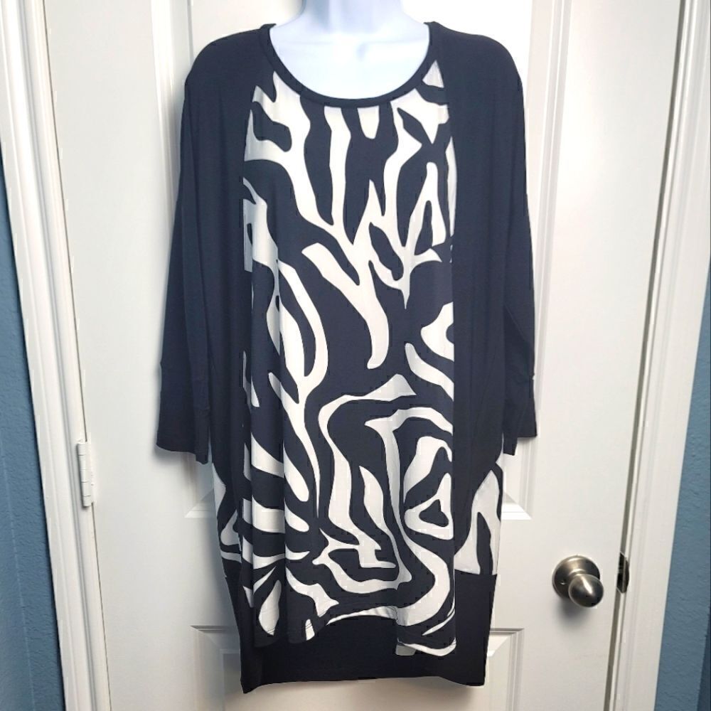 LIOR PARIS Zebra Print Dress